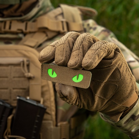 M-TAC Naszywka na rzep Cat Eyes Laser Cut Coyote/Green GID