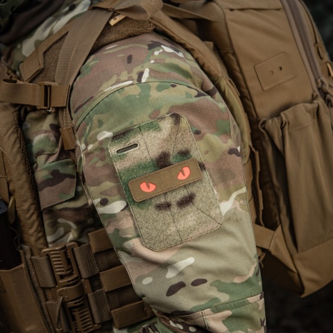 M-TAC Naszywka na rzep Cat Eyes Laser Cut Coyote/Red GID