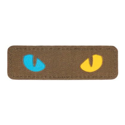 M-TAC Naszywka na rzep Cat Eyes Laser Cut Coyote/Yellow Blue GID