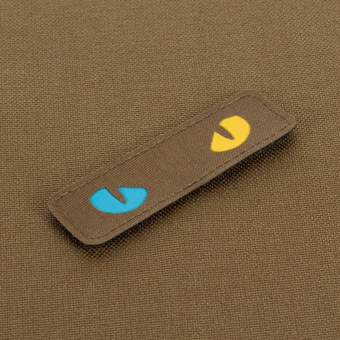 M-TAC Naszywka na rzep Cat Eyes Laser Cut Coyote/Yellow Blue GID