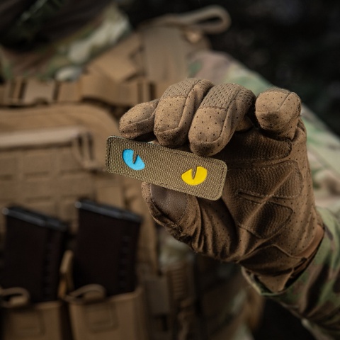 M-TAC Naszywka na rzep Cat Eyes Laser Cut Coyote/Yellow Blue GID