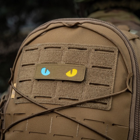 M-TAC Naszywka na rzep Cat Eyes Laser Cut Coyote/Yellow Blue GID