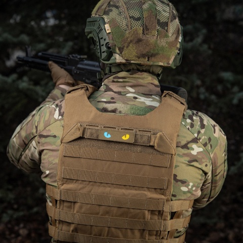 M-TAC Naszywka na rzep Cat Eyes Laser Cut Coyote/Yellow Blue GID