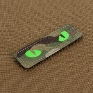M-TAC Naszywka na rzep Cat Eyes Laser Cut MultiCam® Green GID