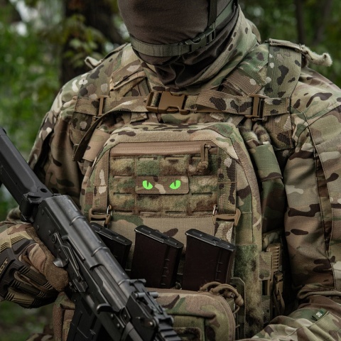 M-TAC Naszywka na rzep Cat Eyes Laser Cut MultiCam® Green GID