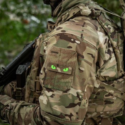 M-TAC Naszywka na rzep Cat Eyes Laser Cut MultiCam® Green GID