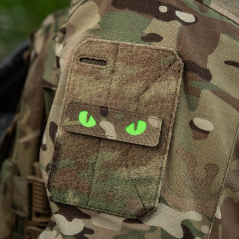 M-TAC Naszywka na rzep Cat Eyes Laser Cut MultiCam® Green GID