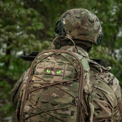 M-TAC Naszywka na rzep Cat Eyes Laser Cut MultiCam® Green GID