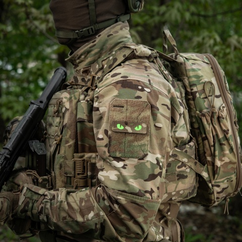 M-TAC Naszywka na rzep Cat Eyes Laser Cut MultiCam® Green GID