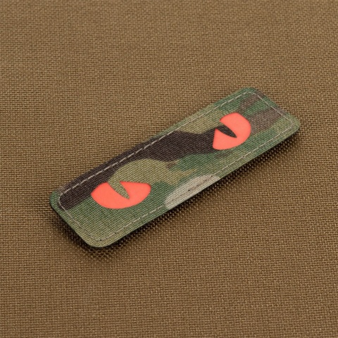M-TAC Naszywka na rzep Cat Eyes Laser Cut MultiCam® Red GID
