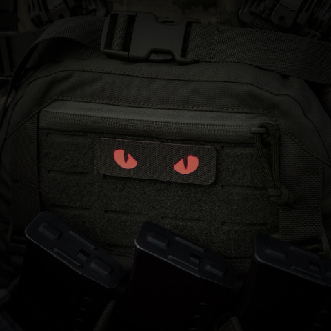 M-TAC Naszywka na rzep Cat Eyes Laser Cut Ranger Green/Red GID