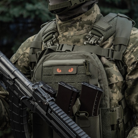 M-TAC Naszywka na rzep Cat Eyes Laser Cut Ranger Green/Red GID