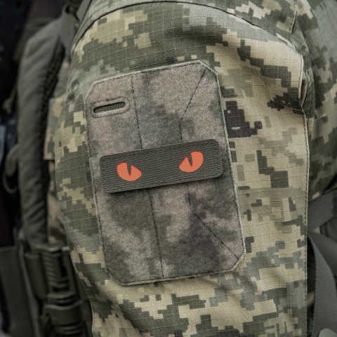 M-TAC Naszywka na rzep Cat Eyes Laser Cut Ranger Green/Red GID