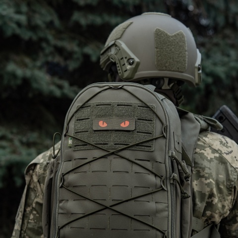 M-TAC Naszywka na rzep Cat Eyes Laser Cut Ranger Green/Red GID