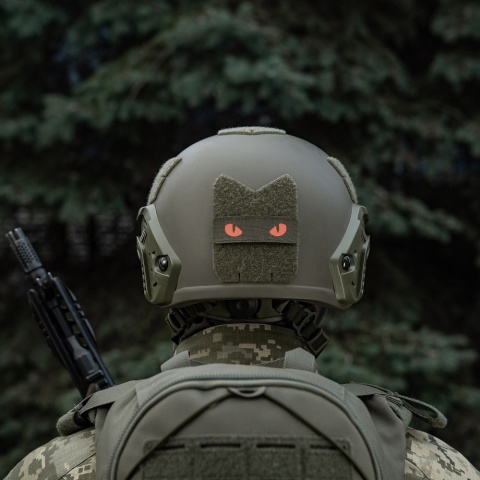 M-TAC Naszywka na rzep Cat Eyes Laser Cut Ranger Green/Red GID