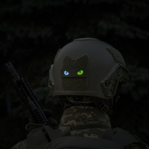 M-TAC Naszywka na rzep Cat Eyes Laser Cut Ranger Green/Yellow Blue GID