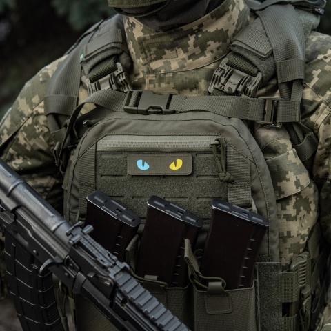 M-TAC Naszywka na rzep Cat Eyes Laser Cut Ranger Green/Yellow Blue GID