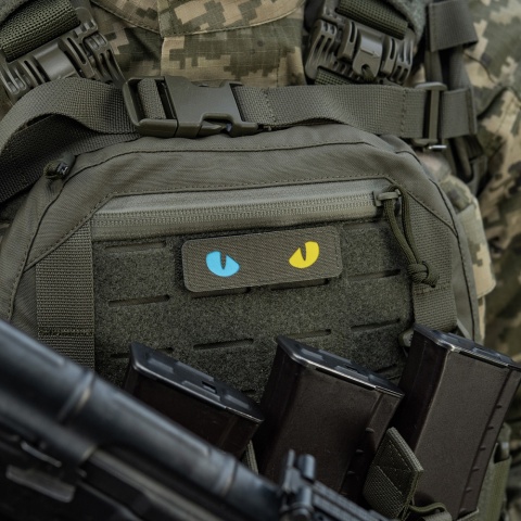 M-TAC Naszywka na rzep Cat Eyes Laser Cut Ranger Green/Yellow Blue GID