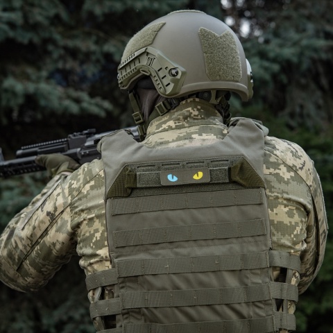 M-TAC Naszywka na rzep Cat Eyes Laser Cut Ranger Green/Yellow Blue GID