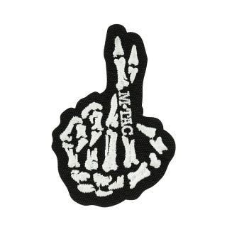M-TAC Naszywka na rzep Crossed Fingers Haft Black