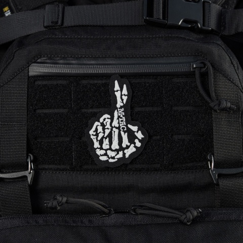 M-TAC Naszywka na rzep Crossed Fingers Haft Black