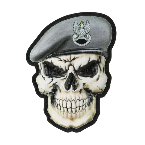 M-TAC Naszywka na rzep Czaszka w Berecie Polska GROM Grey