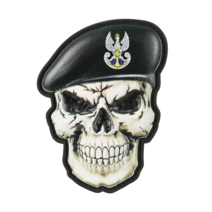 M-TAC Naszywka na rzep Czaszka w Berecie Polska Marynarka Wojenna Black