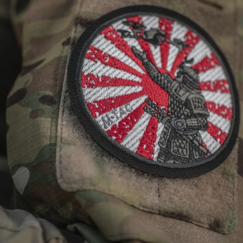 M-TAC Naszywka na rzep Droga Samuraja Haftowana Black White Red