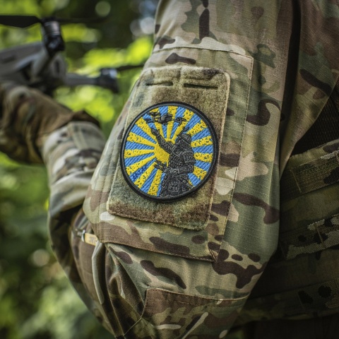 M-TAC Naszywka na rzep Droga Samuraja Haftowana Black