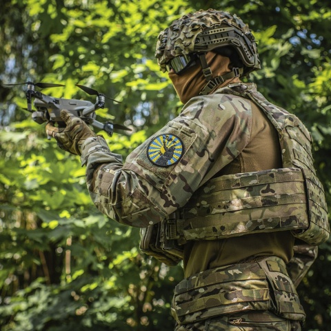 M-TAC Naszywka na rzep Droga Samuraja Haftowana Black