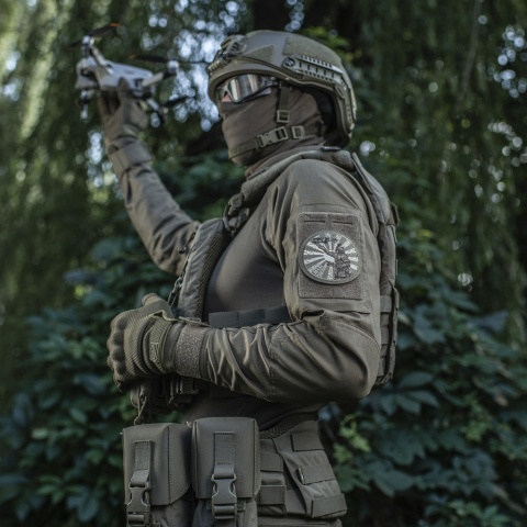 M-TAC Naszywka na rzep Droga Samuraja Haftowana Olive Ranger Green