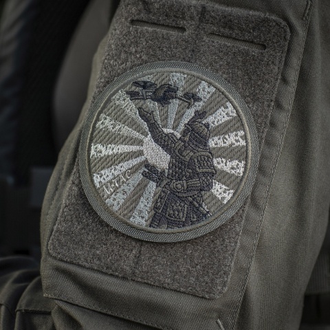 M-TAC Naszywka na rzep Droga Samuraja Haftowana Olive Ranger Green
