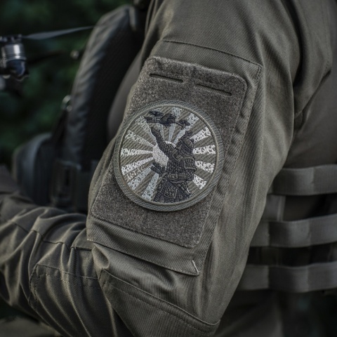 M-TAC Naszywka na rzep Droga Samuraja Haftowana Olive Ranger Green