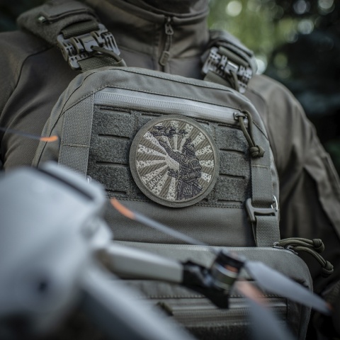 M-TAC Naszywka na rzep Droga Samuraja Haftowana Olive Ranger Green
