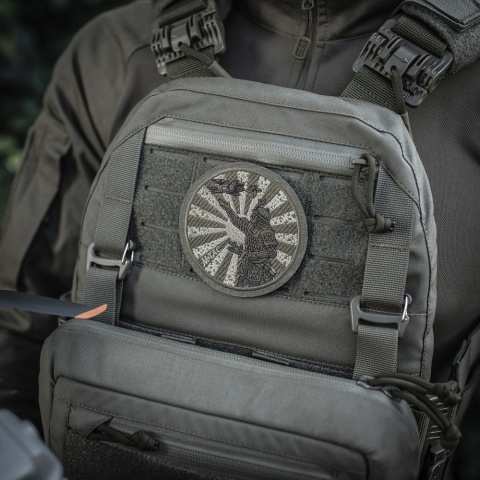M-TAC Naszywka na rzep Droga Samuraja Haftowana Olive Ranger Green