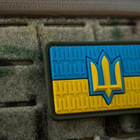 M-TAC Naszywka na rzep Flaga Ukrainy z Trójzębem SZU PVC Full Color