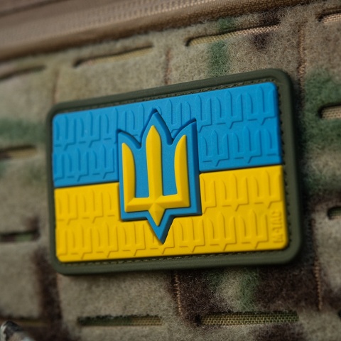 M-TAC Naszywka na rzep Flaga Ukrainy z Trójzębem SZU PVC Full Color