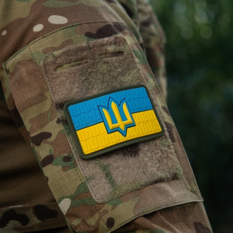 M-TAC Naszywka na rzep Flaga Ukrainy z Trójzębem SZU PVC Full Color