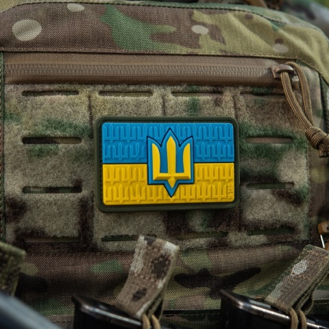M-TAC Naszywka na rzep Flaga Ukrainy z Trójzębem SZU PVC Full Color
