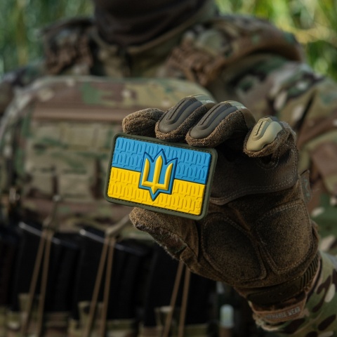 M-TAC Naszywka na rzep Flaga Ukrainy z Trójzębem SZU PVC Full Color
