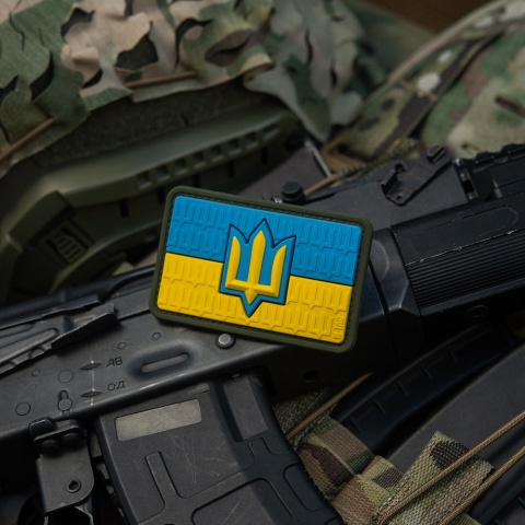 M-TAC Naszywka na rzep Flaga Ukrainy z Trójzębem SZU PVC Full Color