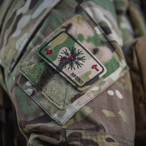 M-TAC Naszywka na rzep Karta Hełm Grozy Haftowana MultiCam®