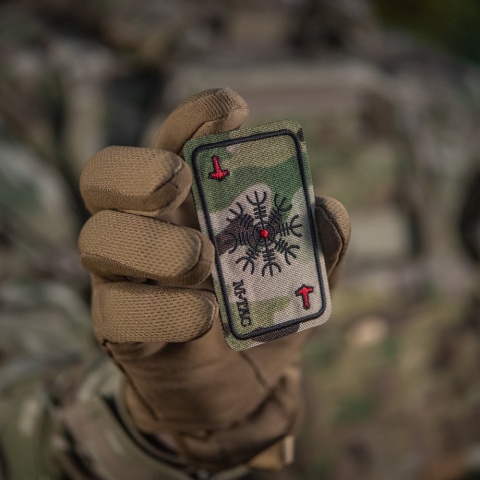 M-TAC Naszywka na rzep Karta Hełm Grozy Haftowana MultiCam®
