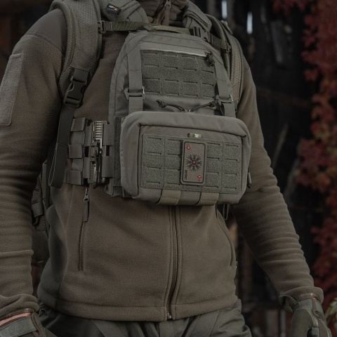 M-TAC Naszywka na rzep Karta Hełm Grozy Haftowana Ranger Green