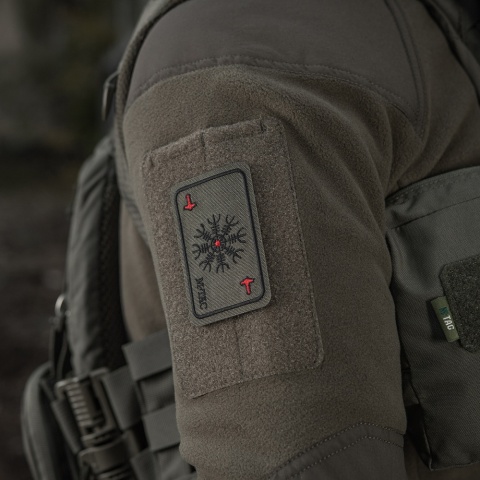 M-TAC Naszywka na rzep Karta Hełm Grozy Haftowana Ranger Green