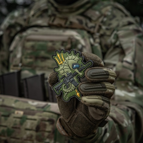 M-TAC Naszywka na rzep Konik Morski PVC Olive