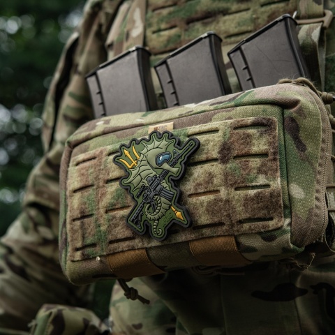 M-TAC Naszywka na rzep Konik Morski PVC Olive