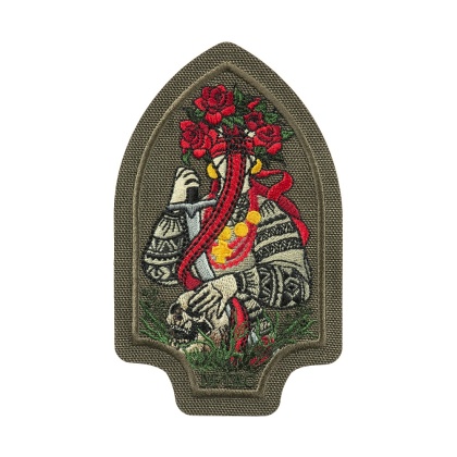 M-TAC Naszywka na rzep Motanka Haftowana Ranger Green