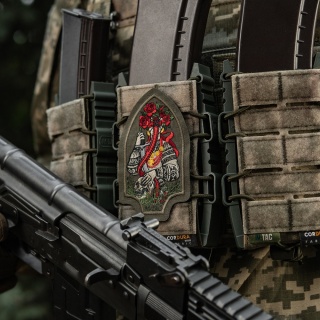 M-TAC Naszywka na rzep Motanka Haftowana Ranger Green
