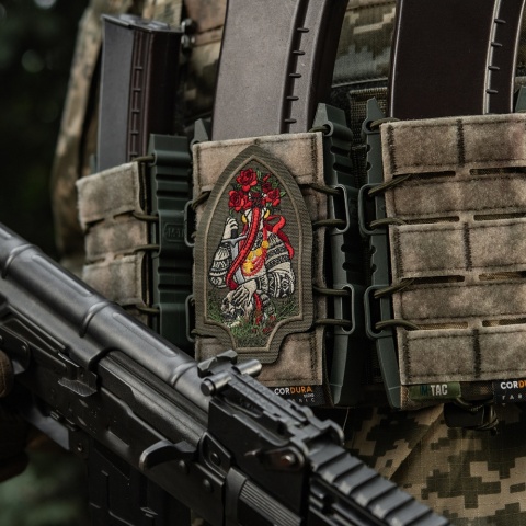 M-TAC Naszywka na rzep Motanka Haftowana Ranger Green